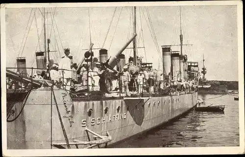 Ak Italienisches Kriegsschiff S Schiaffino