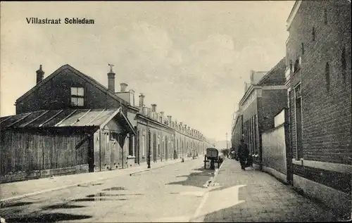 Ak Schiedam Südholland Niederlande, Villastraat