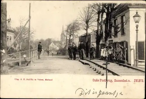 Ak Sassenheim Südholland, Oude Postbrug