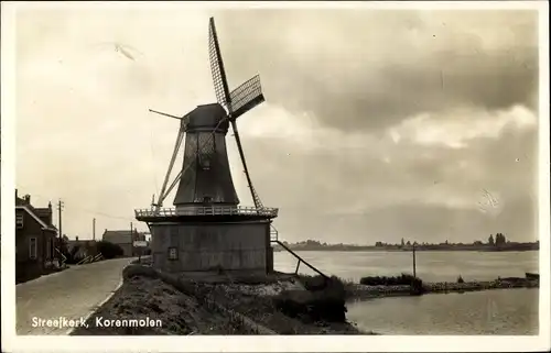 Ak Streefkerk Südholland, Korenmolen