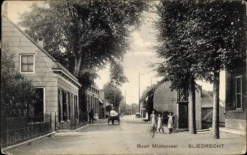 Ak Sliedrecht Südholland Niederlande, Buurt Middenveer