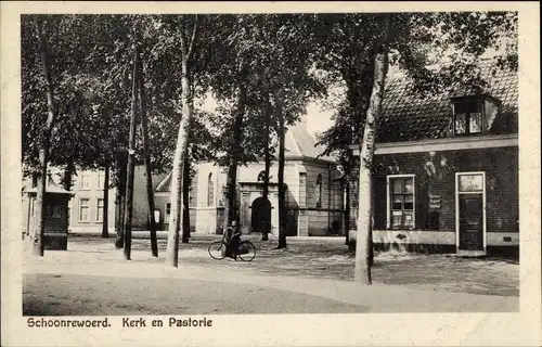 Ak Schoonrewoerd Utrecht Niederlande, Kerk en Pastorie