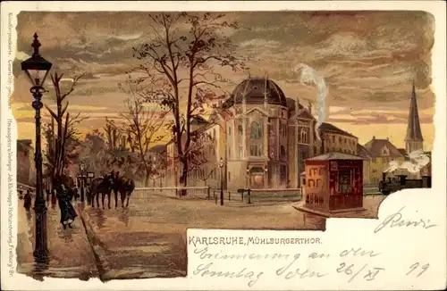 Künstler Litho Karlsruhe in Baden, Mühlburger Tor