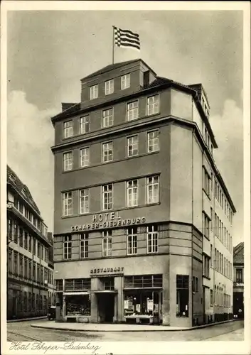 Ak Hansestadt Bremen, Hotel Schaper Siedenburg, Restaurant, Bahnhofstraße 34
