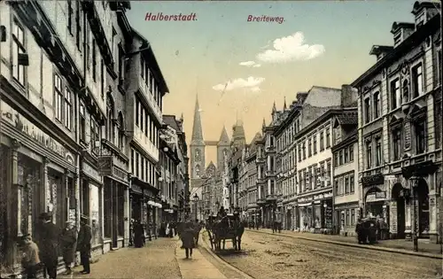 Ak Halberstadt am Harz, Breiteweg