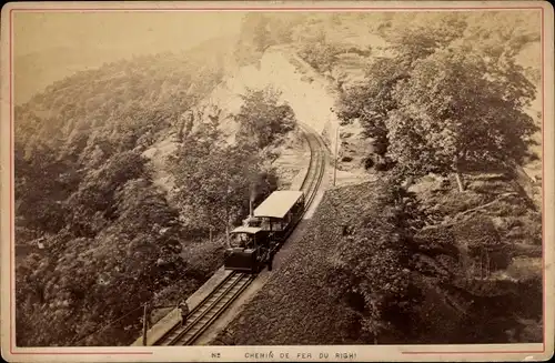 Kabinett Foto Vitznau Kanton Luzern, Rigibahn, Zahnradbahn