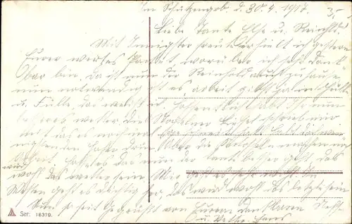 Ak Treu meinem Vaterland, Helm auf einem roten Kissen