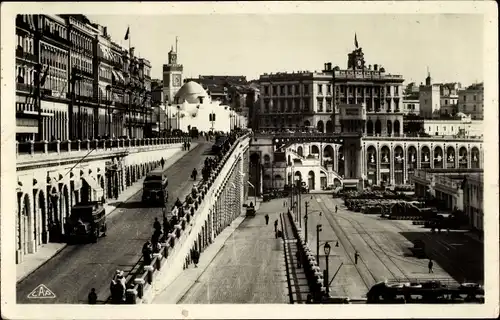 Ak Algier Alger Algerien, Les Rampes et le Boulevard