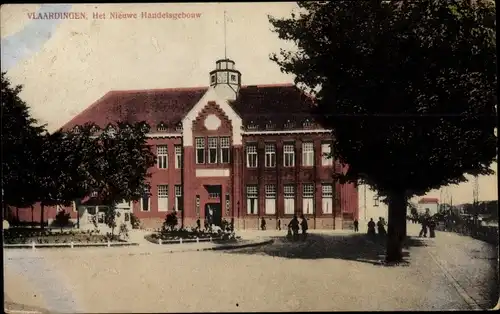 Ak Vlaardingen Südholland, Het Nieuwe Handelsgebouw