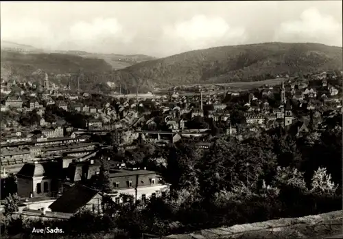 Ak Aue im Erzgebirge Sachsen, Gesamtansicht