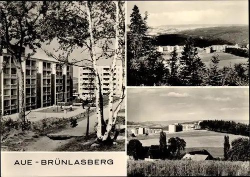 Ak Brünlasberg Aue im Erzgebirge Sachsen, Panorama