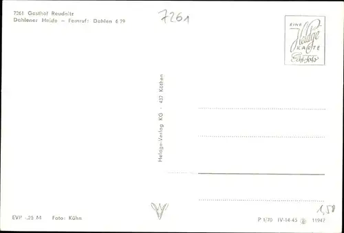 Ak Reudnitz Cavertitz, Gasthof, Innenansicht und Außenansicht