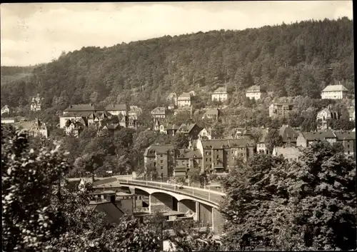 Ak Aue im Erzgebirge Sachsen, Teilansicht