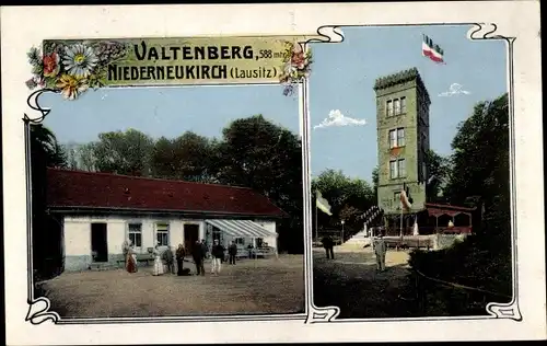 Ak Neukirch in der Lausitz, Valtenberg, Niederneukirch