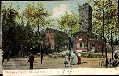 Ak Wilthen in der Oberlausitz, Mönchswalder Berg mit Blick zum Turm