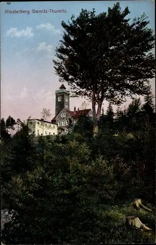 Ak Demitz Thumitz in Sachsen, Partie am Klosterberg