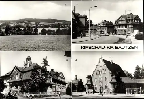 Ak Kirschau in Sachsen, Postplatz, Ernst Thälmann Schule, Postamt