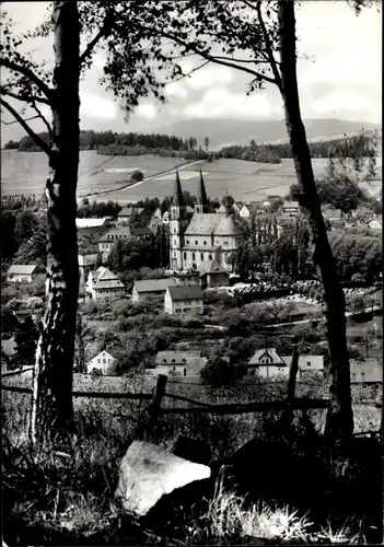 Ak Schirgiswalde in der Lausitz, Teilansicht, Kirche