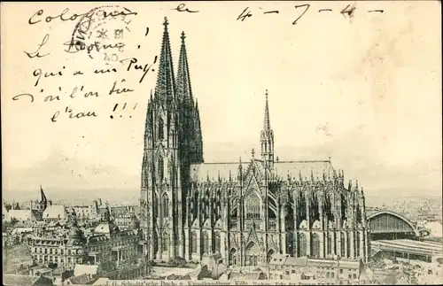 Ak Köln am Rhein, Dom