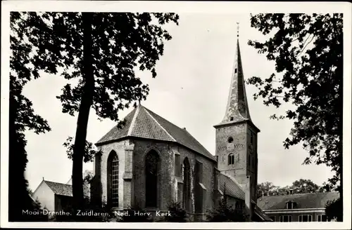 Ak Zuidlaren Drenthe Niederlande, Ned. Herv. Kerk