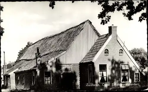 Ak Zuidlaren Drenthe Niederlande, Oude Saksische Boerderij