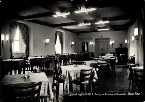 Ak Reinsberg in Sachsen, Schloß Reinsberg, Ferienheim des VEB Schwarze Pumpe