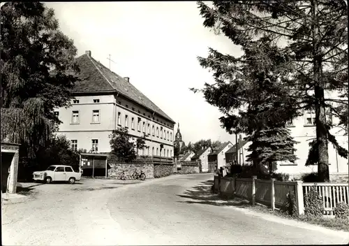 Ak Oberbobritzsch Bobritzsch im Erzgebirge, Straßenansicht