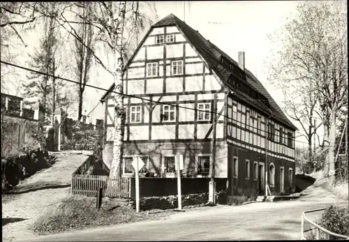 Ak Oberbobritzsch Bobritzsch im Erzgebirge, Alte Schule
