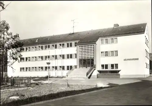 Ak Oberbobritzsch Bobritzsch im Erzgebirge, Oberschule A.S. Makarenko