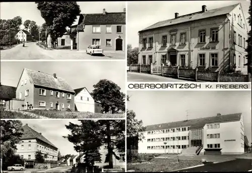 Ak Oberbobritzsch Bobritzsch im Erzgebirge, Teilansicht, Oberschule