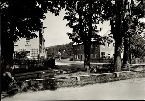 Ak Lichtenberg im Erzgebirge, Am historischen Steinkreuz