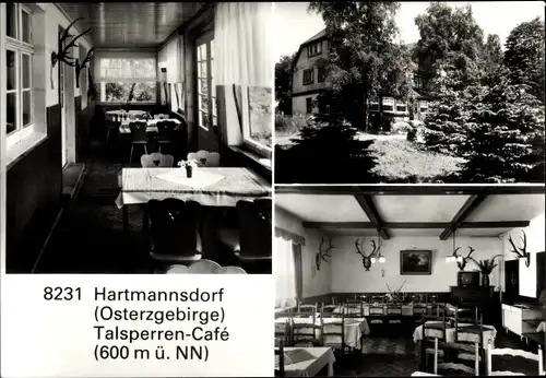 Ak Hartmannsdorf Reichenau im Erzgebirge, Gaststätte Talsperren Cafe