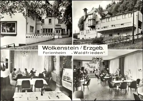 Ak Wolkenstein in Sachsen, Ferienheim Waldfrieden, VEB Kombinat Elbit