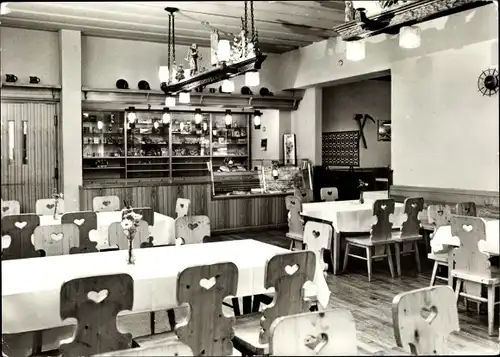 Ak Ehrenfriedersdorf im Erzgebirge, Konsum Berggaststätte Greifensteine, Erzgebirgszimmer