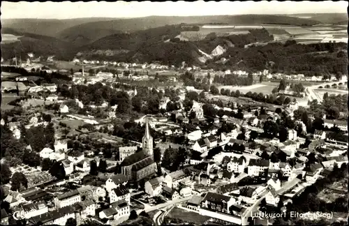 Ak Eitorf an der Sieg, Fliegeraufnahme