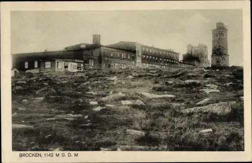 Ak Brocken Nationalpark Harz, Brocken Hotel