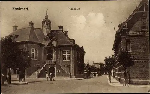 Ak Zandvoort Nordholland Niederlande, Raadhuis, Post