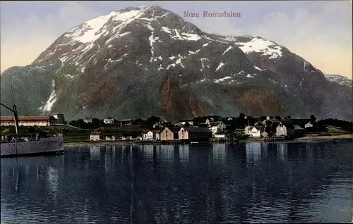 Ak Noes Romsdalen Norwegen, Blick auf den Ort