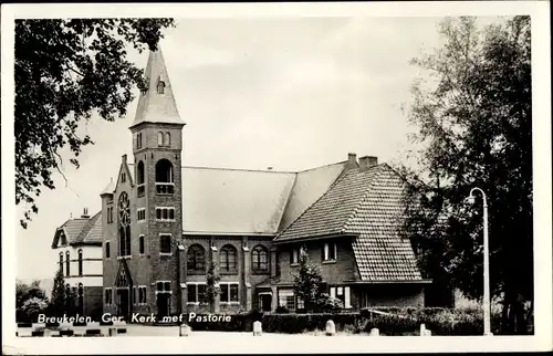 Ak Breukelen Stichtse Vecht Utrecht Niederlande, Ger. Kerk met Pastorie