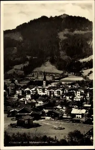 Ak Kitzbühel in Tirol, Panorama mit Hahnenkamm