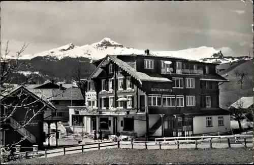 Ak Grindelwald Kanton Bern, Hotel Gletschergarten