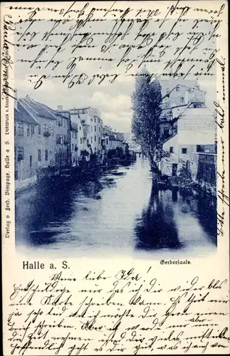 Ak Halle an der Saale, Gerbersaale