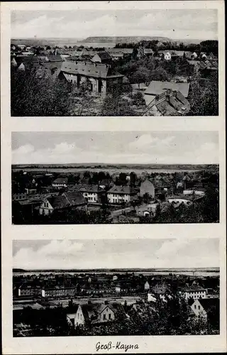 Ak Großkayna Braunsbedra Saalekreis, Panorama