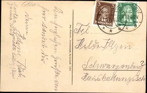 Ak Rudolstadt in Thüringen, Altenheim Schwarzenshof