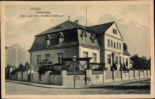 Ak Cölleda Kölleda in Thüringen, Kinderheim, Karl und Fritz Feistkorn Stiftung