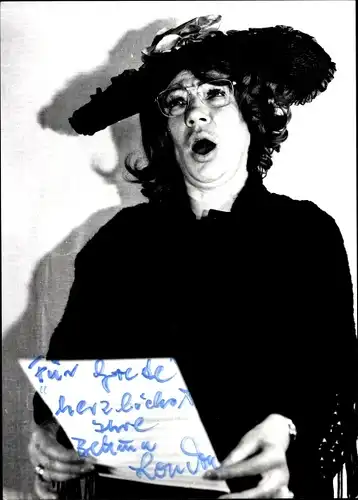 Foto Schauspielerin ? Bettina London, Portrait, Autogramm