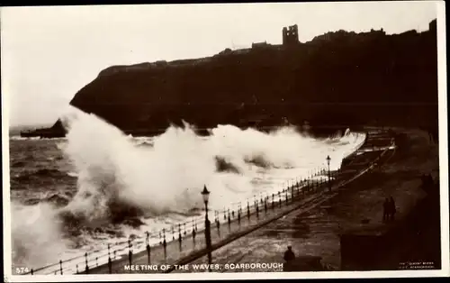 Ak Scarborough North Yorkshire, Meeting of the Waves