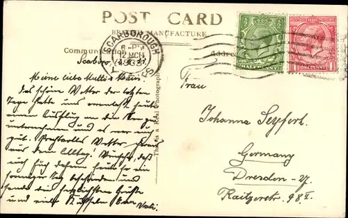 Ak Scarborough North Yorkshire, Meeting of the Waves