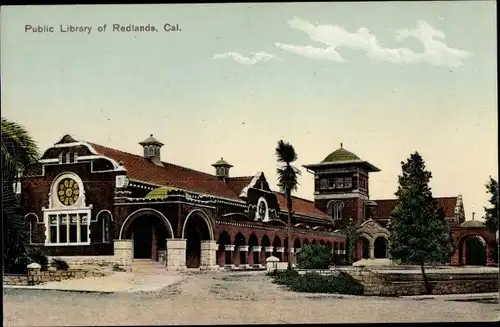 Ak Redlands Kalifornien USA, Public Library