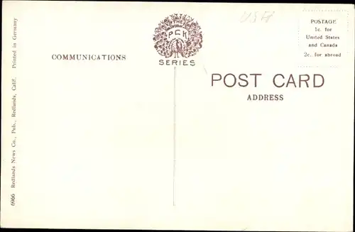 Ak Redlands Kalifornien USA, Public Library